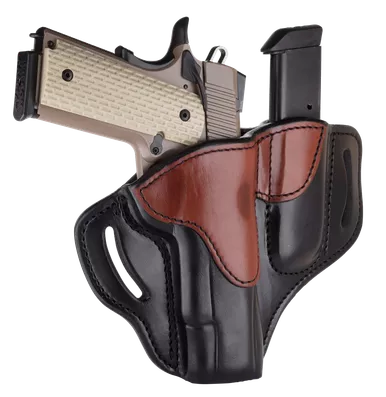 1791 Gunleather BH1M1 Combo OWB Holster Black/Brown Leather 4-5" 1911