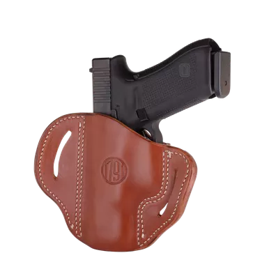 1791 Gunleather Optic Ready OWB Holster Right Hand Ruger Security-9, SR9c, SR9c Brown Leather