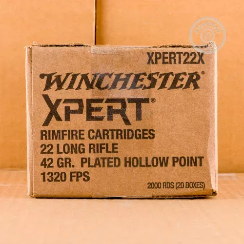 22 LR WINCHESTER XPERT 42 GRAIN CPHP (2000 ROUNDS)