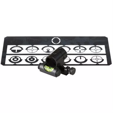 .605'' ADJ SPIRIT LEVEL TUNNEL SIGHT W/INSERTS STEEL BLK