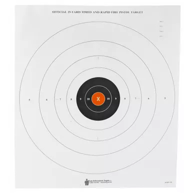 Action Target B-8 Paper Target with Orange Center X-Ring (100 Pack)