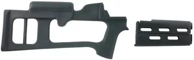 Advanced Technology Fiberforce Dragunov Style Stock with Handguard AK-47, MAK-90, Maadi 7.62x39mm Stamped Receivers Polymer Black