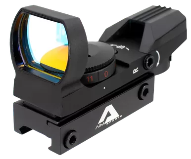 Aim Sports RT401 Reflex Sight 1x34mm Red Multi-Reticle Matte Black