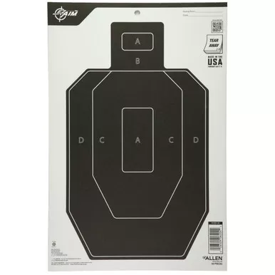 Allen EZ Aim Paper IPSC Target 12x18 50 Pack