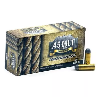 American Cowboy .45 Colt Ammo 200 Grain Lead Flat Nose Box of 50