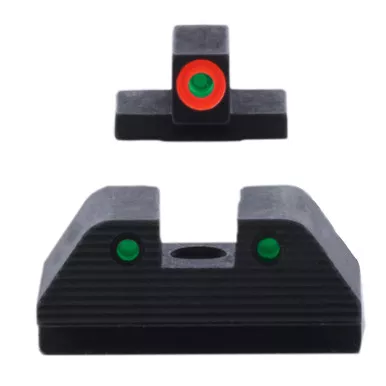 Ameriglo Trooper Sight Set for Smith & Wesson M&P M2.0 Green/Orange Tritium