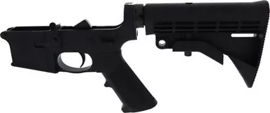 Anderson AM-15 AR-15 Complete Lower Receiver Anodized Black Closed Trigger Guard