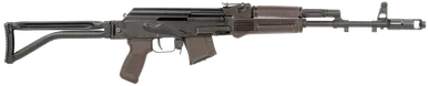 Arsenal SAM7SF-84EPM Semi-Automatic Rifle 7.62x39mm 16.33" Black Steel Barrel Black Receiver Black Folding Stock Plum Polymer Grip