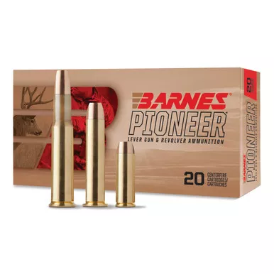 Barnes Pioneer 45 Colt (Long Colt) Ammo 200 Grain Barnes XPB Solid Hollow Point Lead Free Box of 20