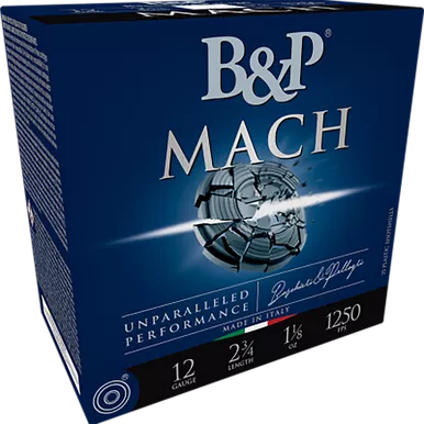 Baschieri & Pellagri Mach Professional Handicap 12 Gauge Ammo 2-3/4" #7.5 Lead Shot 7/8 oz Box of 25