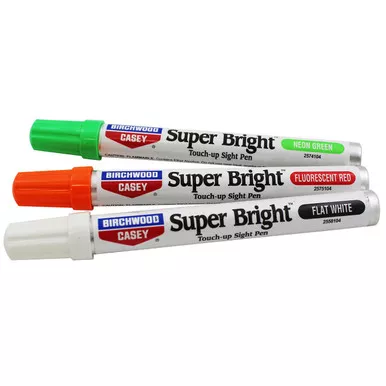 Birchwood Casey 15116 Sight Pens 3-Pack Neon Green Fluorescent Red Flat White