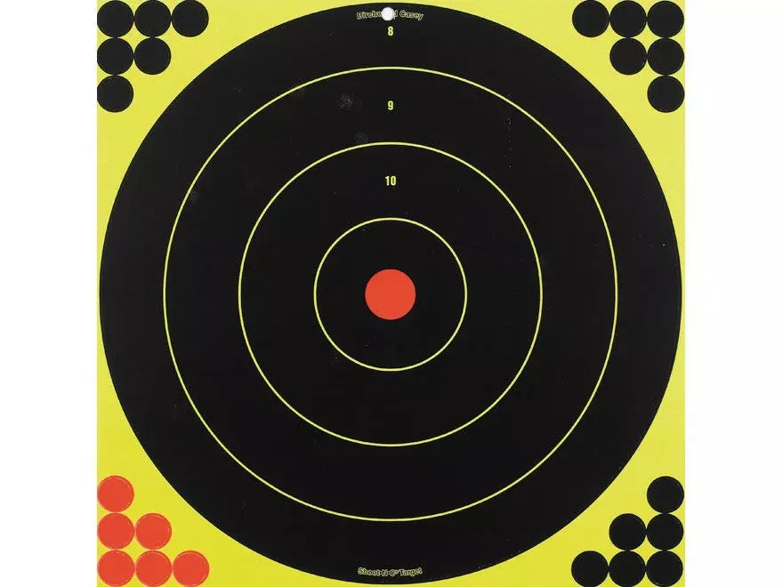 Birchwood Casey Shoot-N-C 17.25″ Bullseye Targets with 200 Pasters (5Pk)