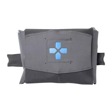 Blue Force Gear Micro Trauma Kit Plus MOLLE Wolf Gray (Includes QuikClot Hemostatic Dressing)