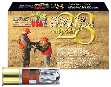 Brenneke 28 Gauge 2 3/4" 5/8 oz Slug Ammo Box of 50