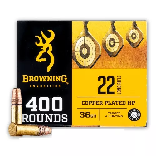 Browning .22LR 36gr. Copper Plated HP 400rd Brick #B194122800