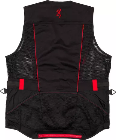 Browning ACE Shooting Vest Right Hand Black/Red XLarge