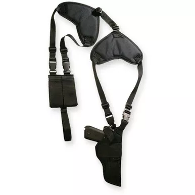 Bulldog Cases Deluxe Shoulder Holster Ambidextrous Large Frame Automatics 3.5-5" Barrels Black