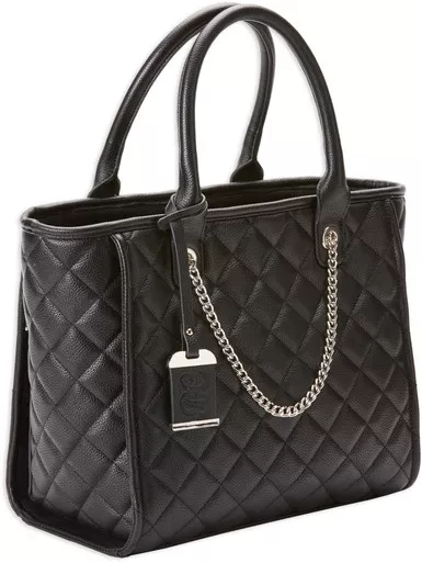 Bulldog Cases Quilted Tote Concealed Carry Purse Black