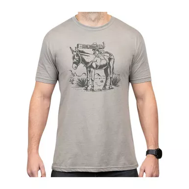 Burro Cotton T-Shirt XL Silver