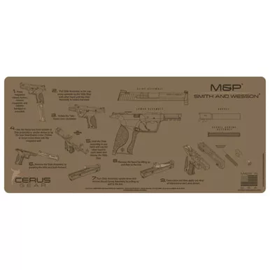 Cerus Gear S&W M&P Instructional Mat Coyote Tan 12x27"