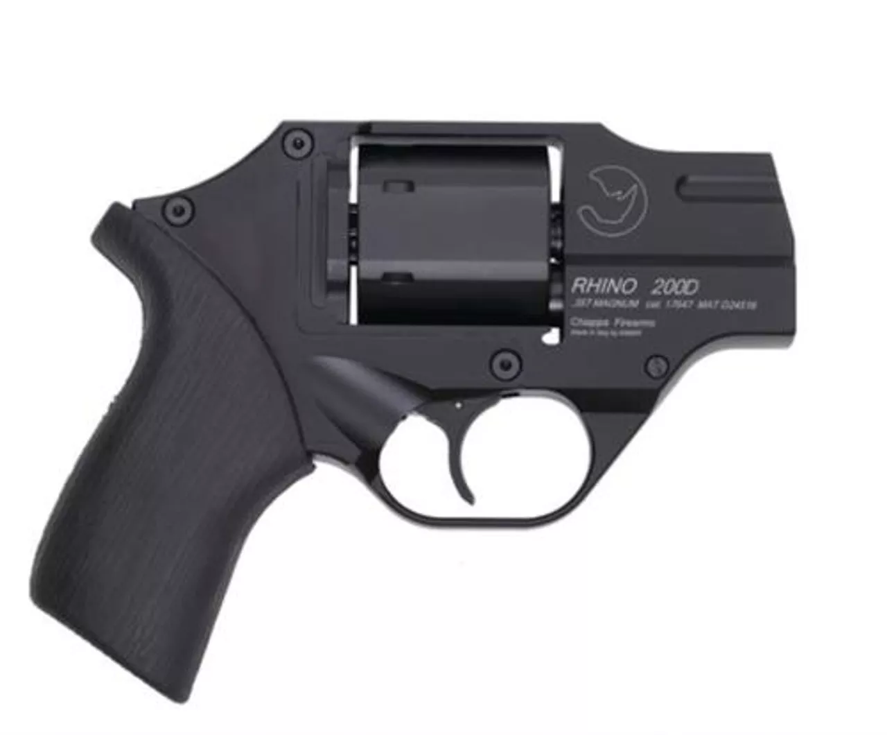 Chiappa Rhino 200D .40 SW DAO, Black, Holster, jMoonclips, 6rd