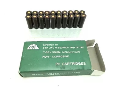 Chinese 7.62 x 39 Ammunition - 20 Round Boxes