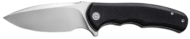 CIVIVI Praxis Mini Pocket Knife 2.98" Drop Point Satin D2 Steel Blade Black G10 Handle