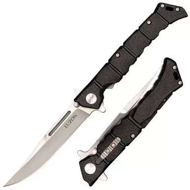 Cold Steel Luzon Knife Medium Black 4 Inch Clip Point Plain Edge