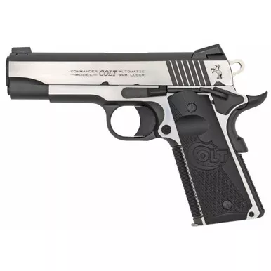 Colt Combat Elite Commander 9mm Luger Pistol 4.25" Barrel Two-Tone