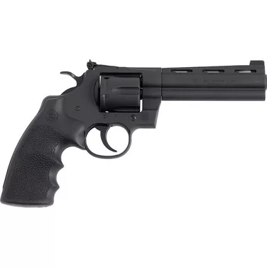 Colt Python 38 Special 5" 6+1 Black Rubber Carbon Steel