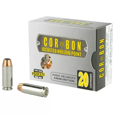 Corbon Self-Defense JHP Handgun Ammunition 10mm Auto 165 Grain JHP 20/Box