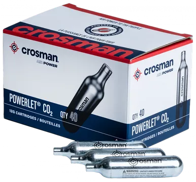 Crosman Powerlet CO2 Cartridge 12 Gram 40 Pack