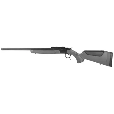 CVA Scout Single Shot Rifle 35 Whelen 22" Blued Threaded Barrel Blued Frame Stealth Gray Field Stock