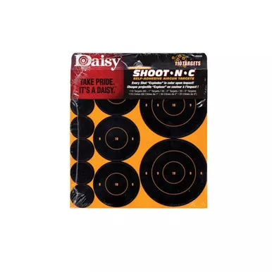 Daisy Shoot-N-C Airgun Targets 1-Inch 2-Inch 3-Inch