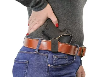 Desantis Pocket-Tuk IWB Holster Right Hand Ruger LCP Leather Brown