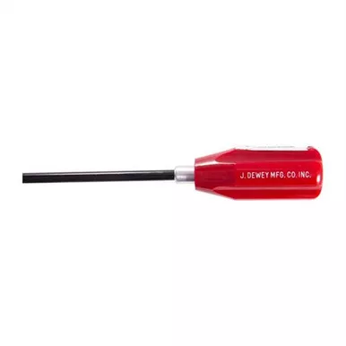 Dewey 1-Piece Gun Cleaning Rod .27 to .34 Caliber 44 Inch Nylon-Coated 12/28 Male Threads (Includes Brass Muzzle Guard)