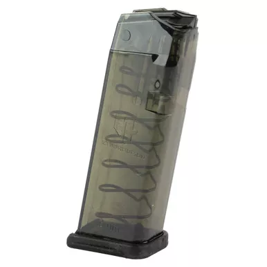 Elite Tactical Systems Magazine Glock 19 9mm Luger 15-Round Carbon Smoke