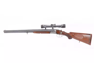 Excellent 1938 Krieghoff Drilling w/ Zeiss Scope - 16 Gauge / 8x57 JRS