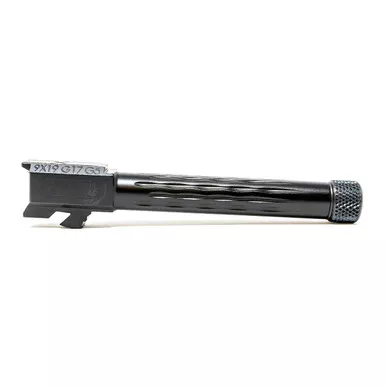 Faxon Match Series Barrel for Glock 17 Gen 5 9mm 1:10 Twist 1/2x28 Thread Black Nitride