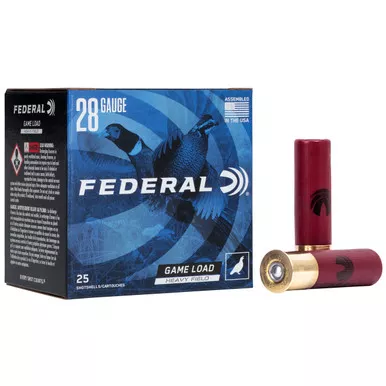 Federal Game Load 28 Gauge Ammo 2.75" #7.5 Lead Shot 25/250