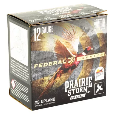 Federal Prairie Storm FS 12 Gauge Ammo 2-3/4" 1-1/4 oz #5 Lead Shot Box of 25