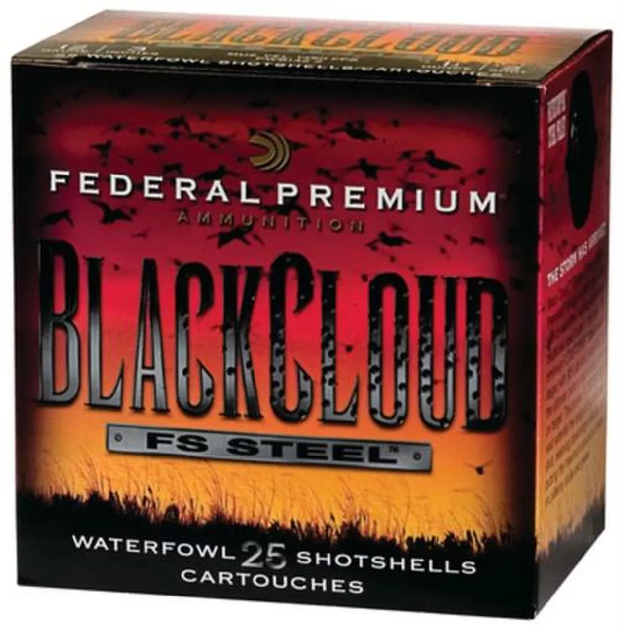Federal Premium Black Cloud Waterfowl 12 Gauge 3 Inch 1450 FPS 1.25 Ounce 2 Shot 25 Per Box