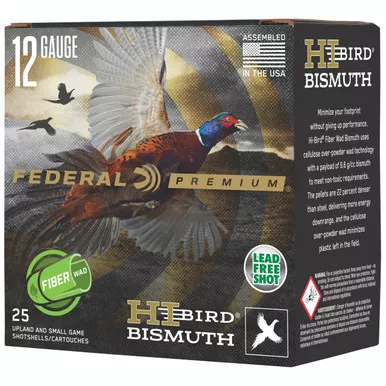 Federal Premium Hi-Bird Bismuth 12 Gauge Ammo 2-3/4" 1-1/4 oz #5 Bismuth Shot Box of 25