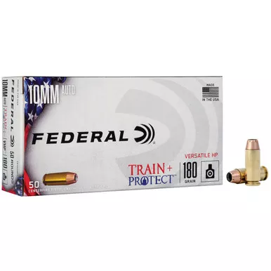 Federal Train + Protect 10mm Auto Ammunition 180gr VHP 50/ct