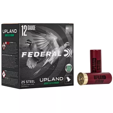 Federal Upland Steel 12 Gauge Ammo 2-3/4" #6 Shot 1 oz Box of 25