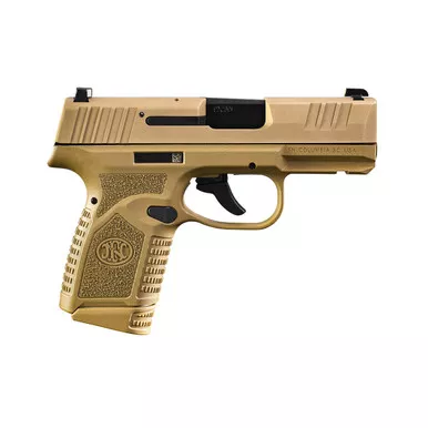 FN Reflex NMS 9mm Luger Pistol 3.3" Barrel 15+1 Round Flat Dark Earth
