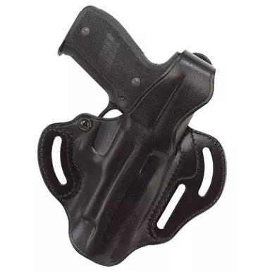 Galco Cop 3 Slot OWB Holster Right Hand Glock 17 Leather Black