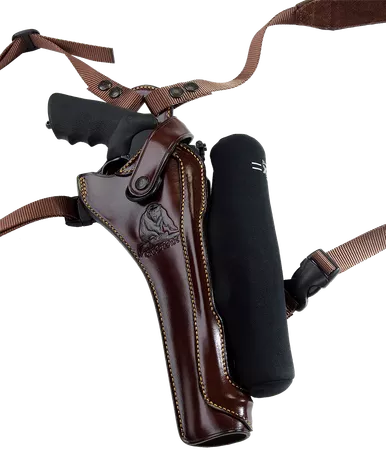 Galco Kodiak Hunter Chest Holster Havana Brown Leather Right Hand S&W X Frame 8.375"