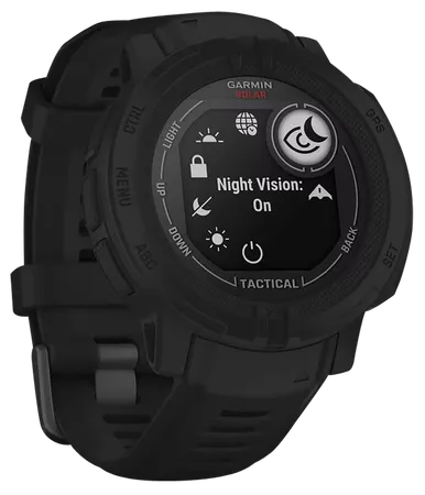 Garmin Instinct 2 Solar Tactical Edition GPS Smartwatch, Black, 45mm