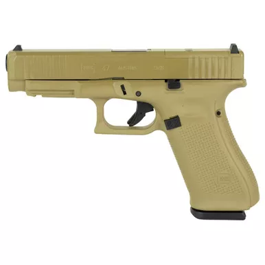 Glock 47 Gen5 9mm Luger Pistol 4.49" Barrel 17+1 Round Coyote Tan